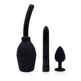 3pcs Set Godes Anal Plugs pour Hommes et Femmes / Massage Anal Nettoyage Butt Plug Vibromasseur