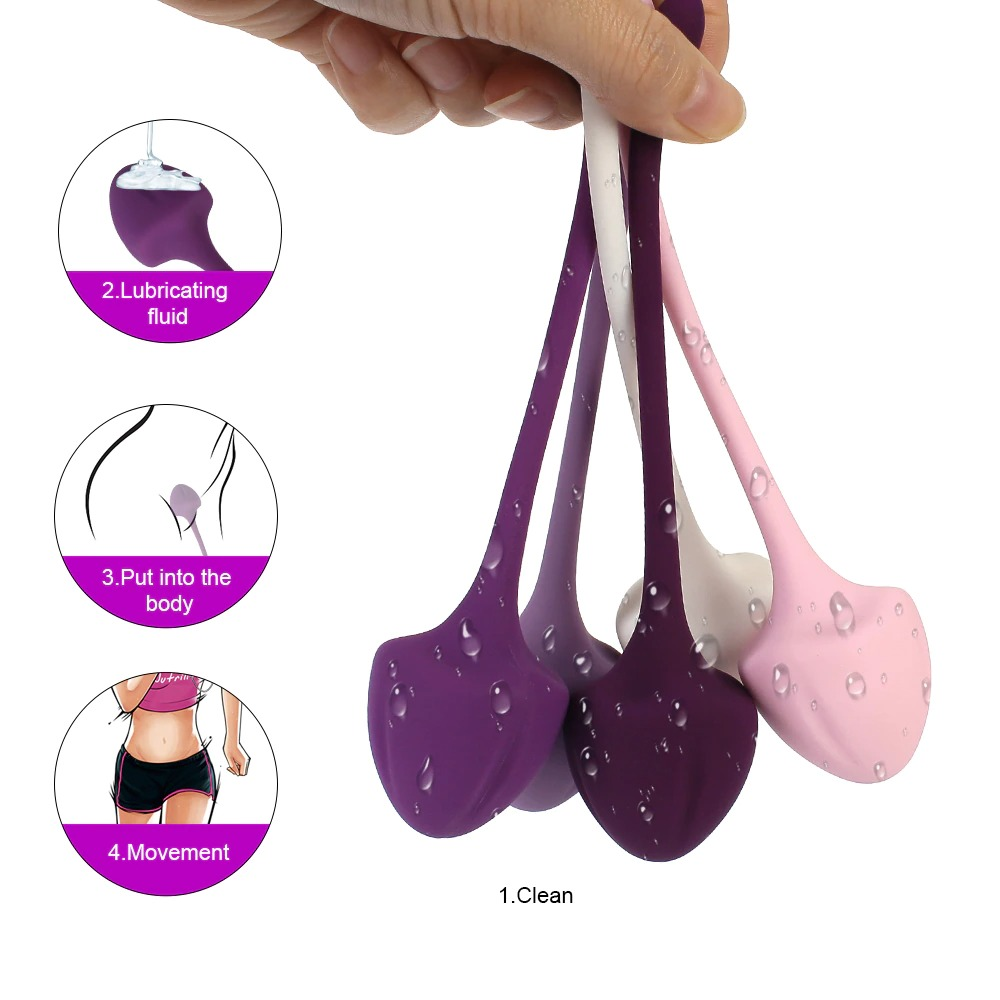 5Pcs/Set Vaginal Kegel Balls / Safe Silicone Vaginal Trainer Balls / Sex Toy for Women - EVE's SECRETS