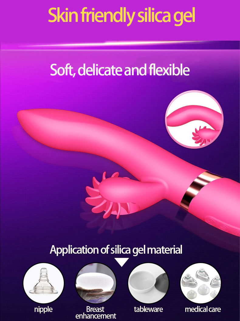 7-Frequencies Rabbit Vibrator with Licking Function / Women's Sex Stimulator - EVE's SECRETS