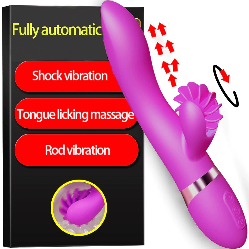 7-Frequencies Rabbit Vibrator with Licking Function / Women's Sex Stimulator - EVE's SECRETS