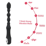 7-Speed Flexible Beaded Anal Vibrator with Heating Function / Unisex Erotic Toys - EVE's SECRETS