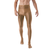 Men's Fitness Gymnastics Long Pants / Fashion Glossy Yoga Leggings Pants - EVE's SECRETS