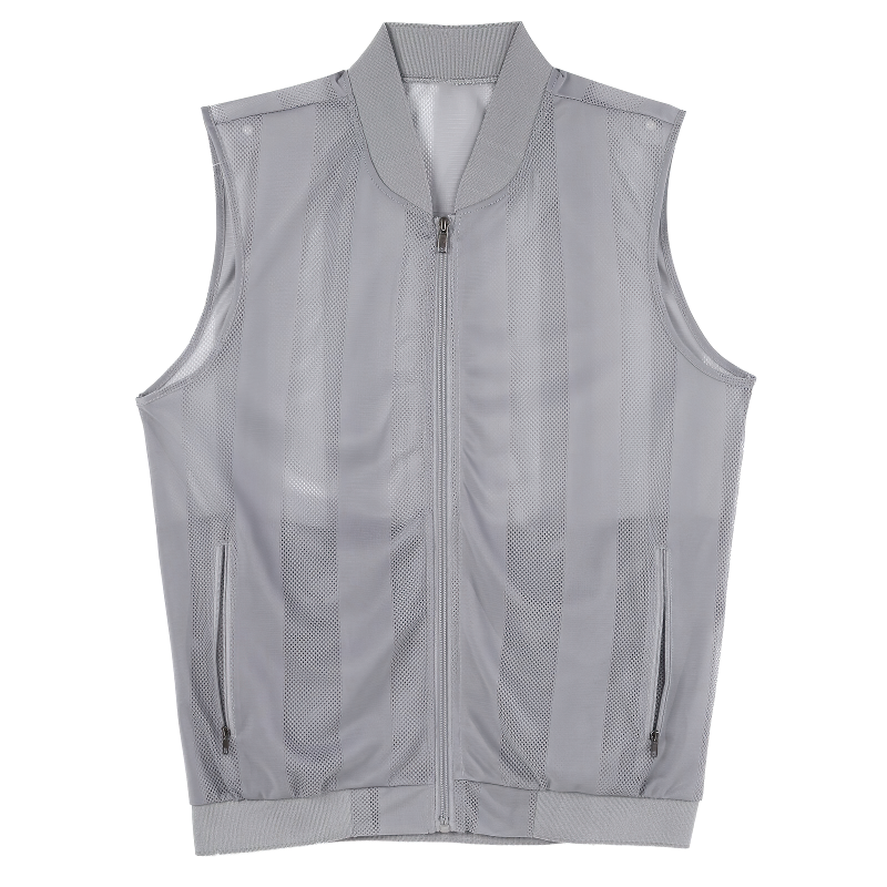 Men's Summer See-Through Sleeveless Jacket / Outdoor Fishing Zipper Waistcoat Costumes - EVE's SECRETS