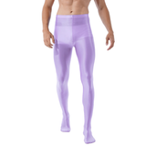 Men's Fitness Gymnastics Long Pants / Fashion Glossy Yoga Leggings Pants - EVE's SECRETS