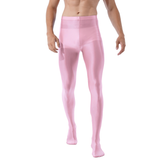 Men's Fitness Gymnastics Long Pants / Fashion Glossy Yoga Leggings Pants - EVE's SECRETS