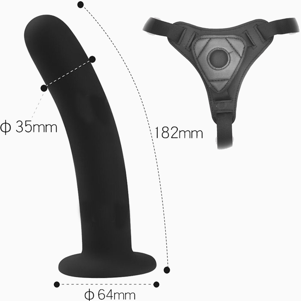 Adjustable Harness Strap-On Dildo / Adult Sex Toy for Female Couples - EVE's SECRETS