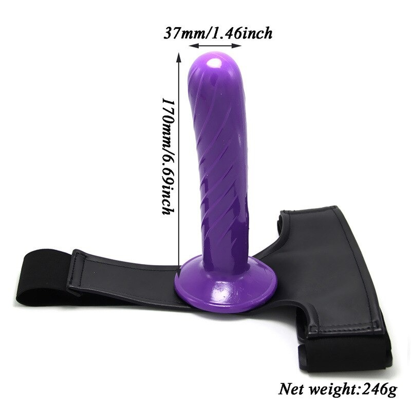 Adjustable Harness Strap-On Dildo / Adult Sex Toy for Female Couples - EVE's SECRETS