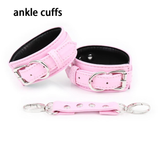 Adjustable PU Leather Handcuffs and Ankle Cuffs in Different Colors / Adult Toys for Erotic Games - EVE's SECRETS