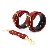 Adjustable PU Leather Handcuffs and Ankle Cuffs in Different Colors / Adult Toys for Erotic Games - EVE's SECRETS