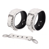 Adjustable PU Leather Handcuffs and Ankle Cuffs in Different Colors / Adult Toys for Erotic Games - EVE's SECRETS
