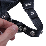 Adjustable PU Leather Male Body Harness / Sexy BDSM Lapel Bondage Costume - EVE's SECRETS