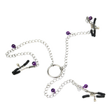 Adjustable Three-Headed Metal Nipple Clamps / BDSM Restraints / Adult Sex Toys For Couple - EVE's SECRETS