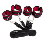 Adjustable Under Bed Restraints for BDSM Erotic Games / Handcuffs and Ankle Cuffs - EVE's SECRETS
