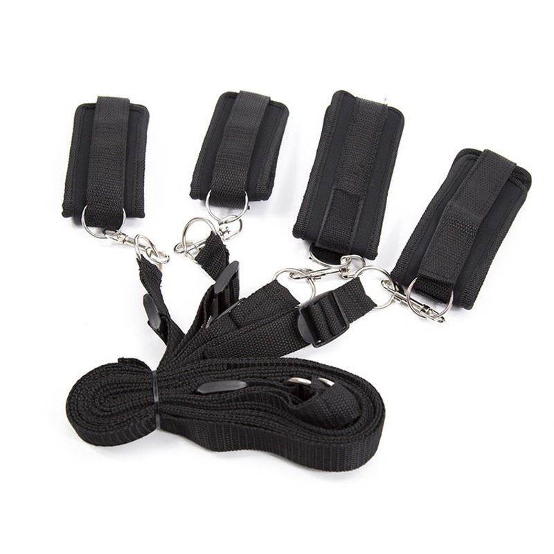 Adjustable Under Bed Restraints for BDSM Erotic Games / Handcuffs and Ankle Cuffs - EVE's SECRETS