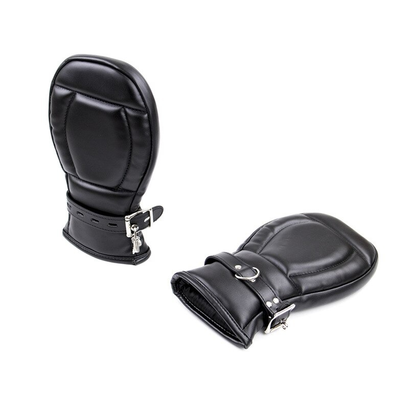 Adult BDSM Gloves / PU Leather Soft Handcuffs / Dog Paw Mittens for Sex Game - EVE's SECRETS