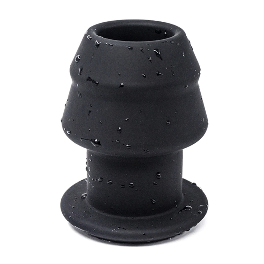 Adult Large Hollow Anal Plug with Silicone Stopper / Unisex Soft Butt Plug - EVE's SECRETS