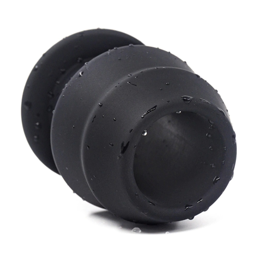 Adult Large Hollow Anal Plug with Silicone Stopper / Unisex Soft Butt Plug - EVE's SECRETS