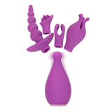 Couple's Vibrator with Detachable Nozzles / Adult Sex Toys