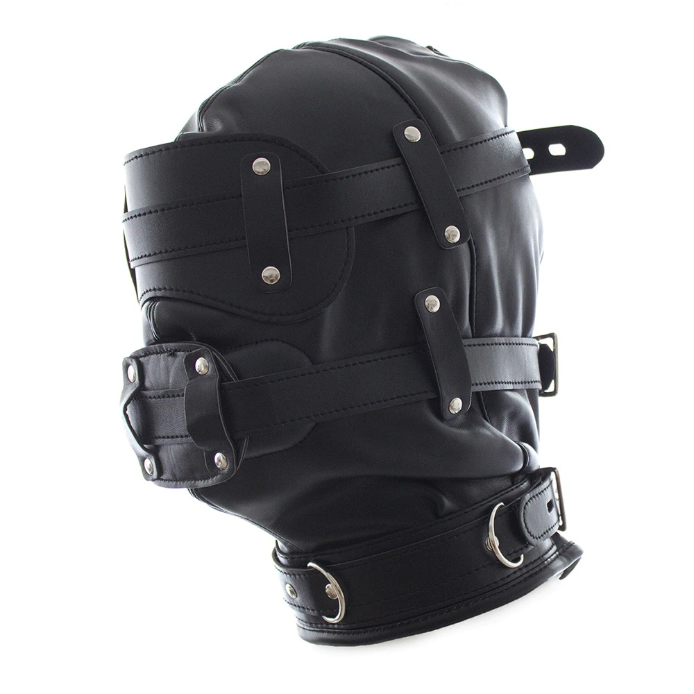 Adult Removable Suit Headgear for Sex Games / Unisex Eye Patch/Dildo Gag - EVE's SECRETS