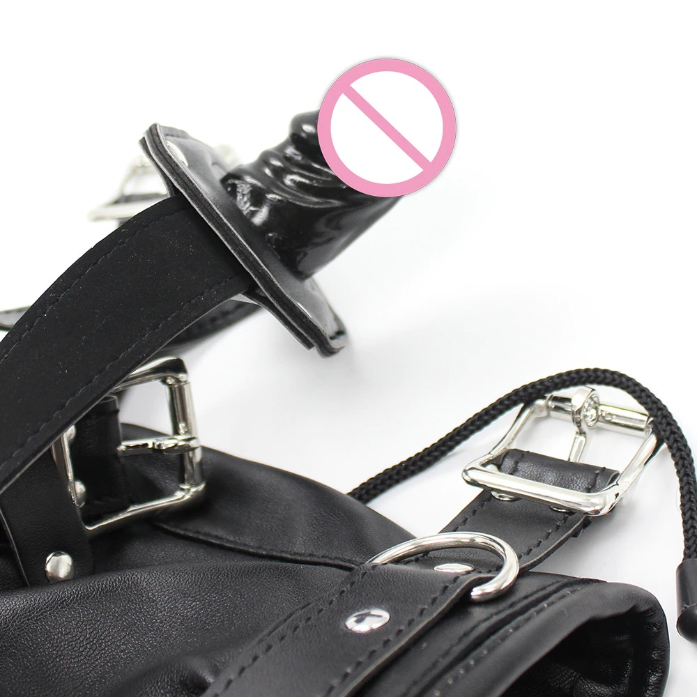 Adult Removable Suit Headgear for Sex Games / Unisex Eye Patch/Dildo Gag - EVE's SECRETS