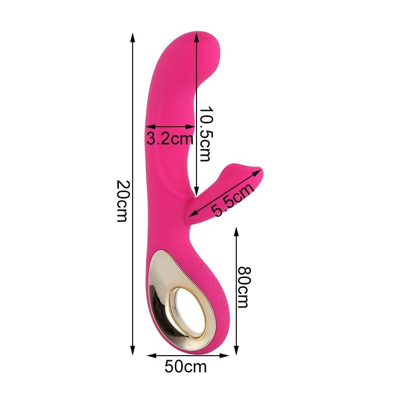 Adult Silicone G-Spot Vibrator / Strong Female Vibration Dildo with 10 Frequency - EVE's SECRETS