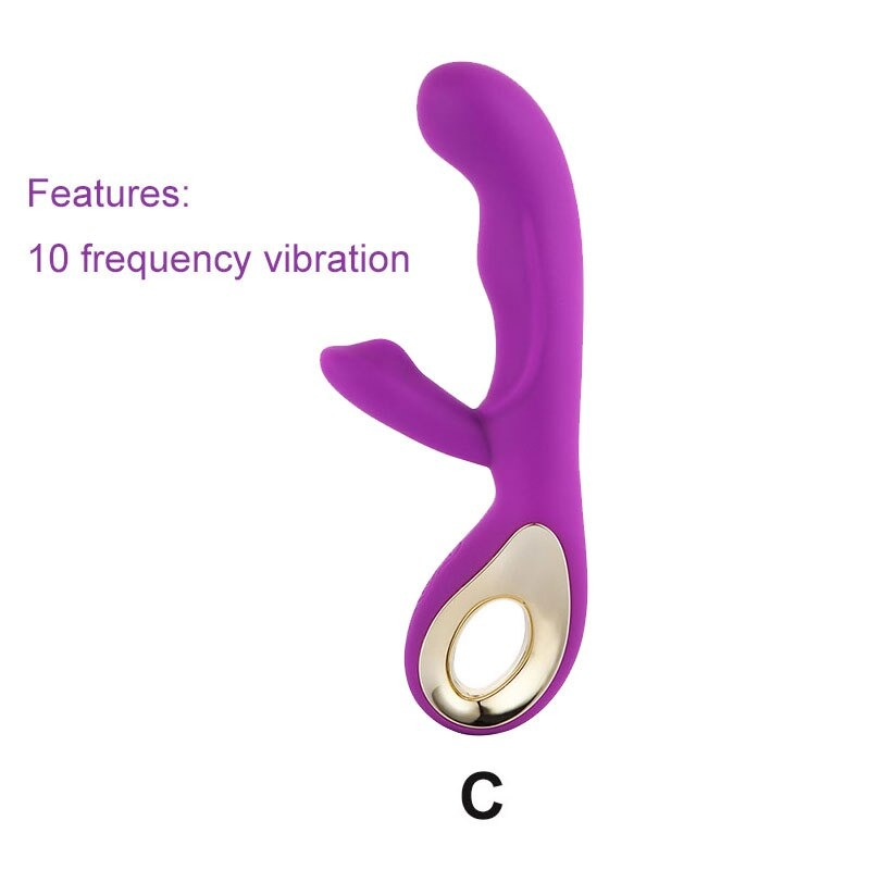 Adult Silicone G-Spot Vibrator / Strong Female Vibration Dildo with 10 Frequency - EVE's SECRETS