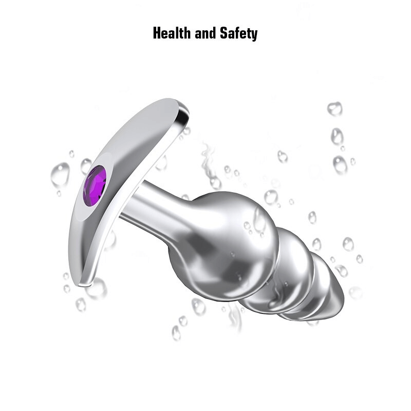 Metal Beaded Anal Plug with Removable Base / Sex Toys for Men and Women - EVE's SECRETS