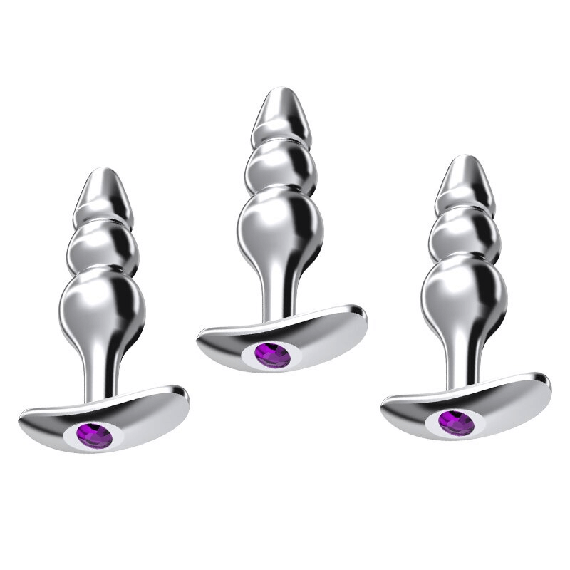 Metal Beaded Anal Plug with Removable Base / Sex Toys for Men and Women - EVE's SECRETS
