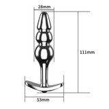 Metal Beaded Anal Plug with Removable Base / Sex Toys for Men and Women - EVE's SECRETS