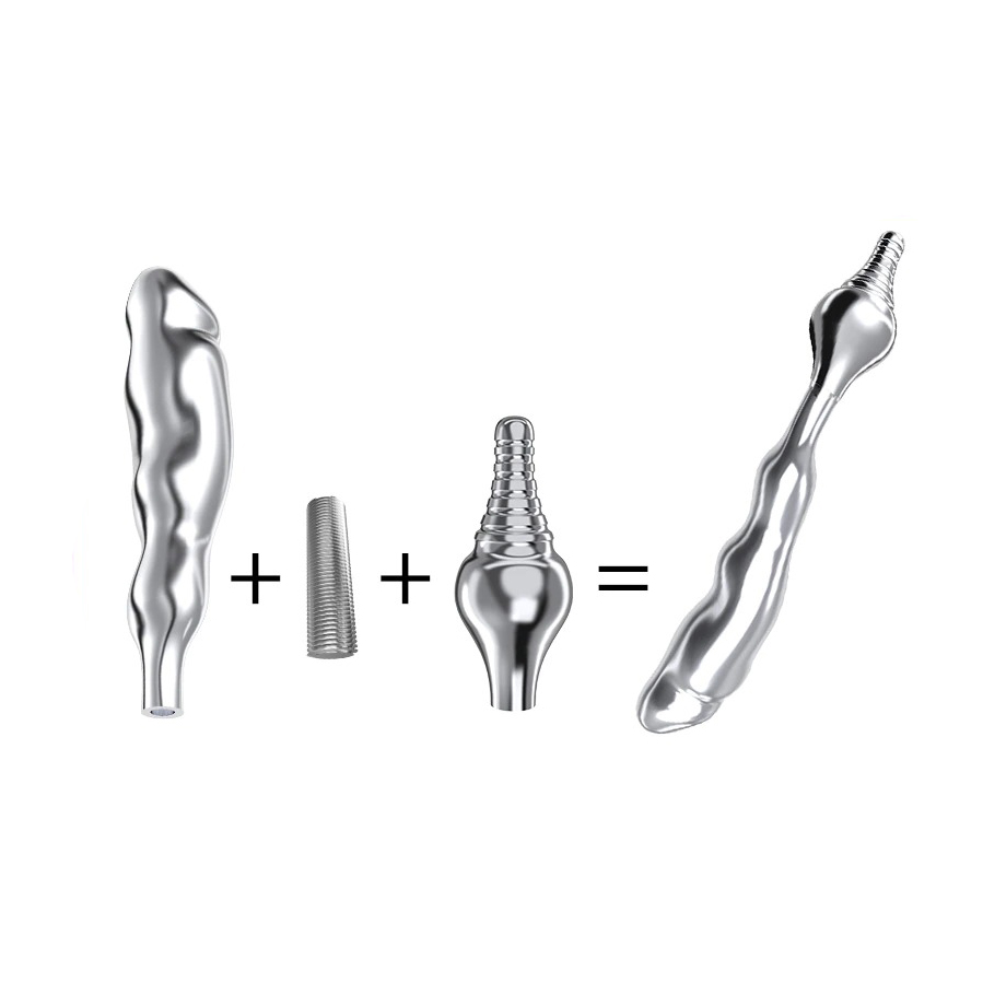Adult Stainless Steel Dildo Butt Plug / Metal Sex Toy for Couples - EVE's SECRETS