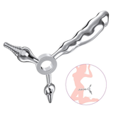 Erwachsener Edelstahl-Dildo-Buttplug / Metall-Sexspielzeug für Paare
