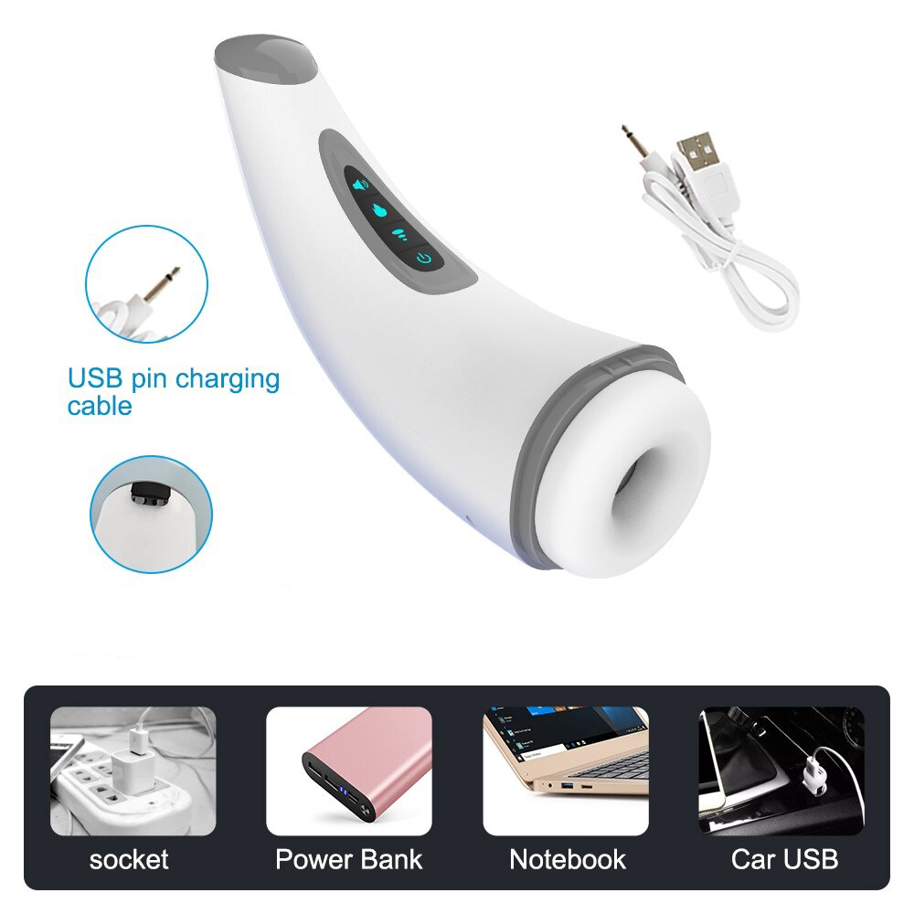 Air Sucking Male Masturbation Cup / Automatic Vibration Blowjob Toy with Heating Function - EVE's SECRETS