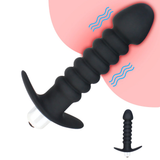 Anal Beaded Vibrator / Single Speed Prostate Dildo Massager / Men's and Women's Butt Plug - EVE's SECRETS