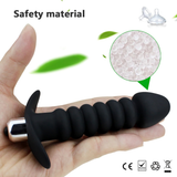 Anal Beaded Vibrator / Single Speed Prostate Dildo Massager / Men's and Women's Butt Plug - EVE's SECRETS