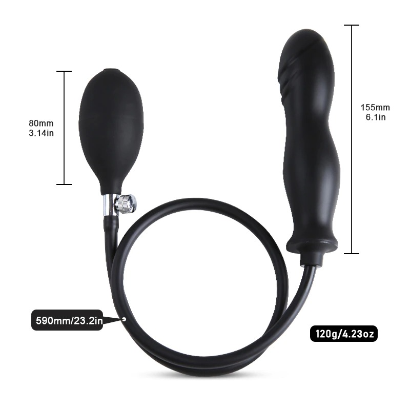 Anal Butt Plug Anus Dilator / Expandable Large Inflatable Big Dildo Pump / Anal Stimulator Sex Toy - EVE's SECRETS