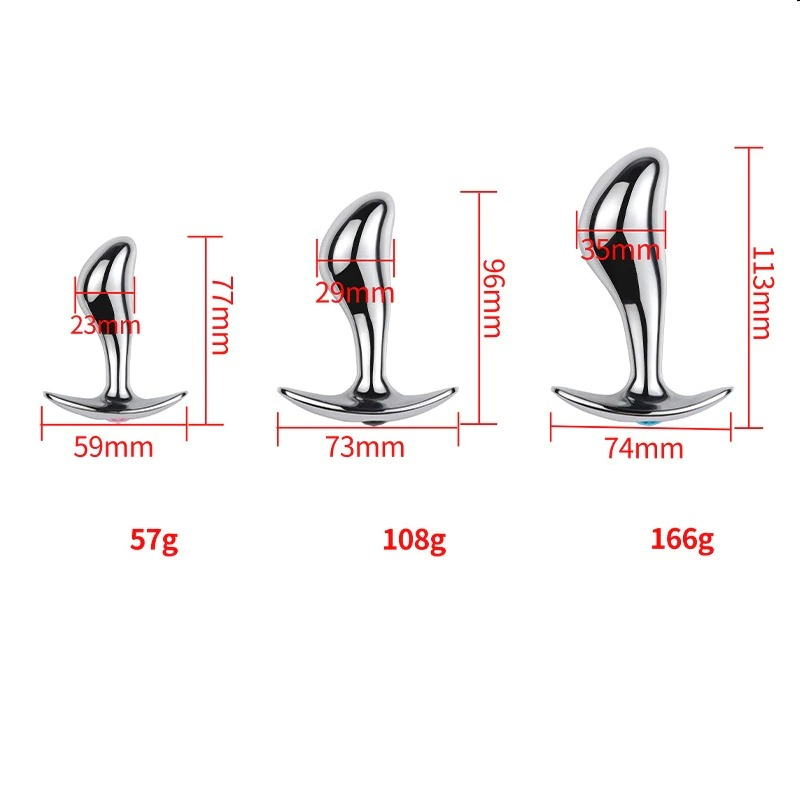 Anal Butt Plug for Men & Women / Adult Erotic Metal Masturbater / Anal Vaginal Unisex Sex Toys - EVE's SECRETS