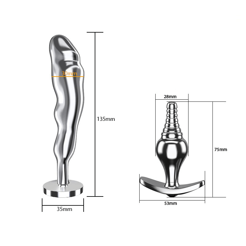 Butt Plugs-Transformers / Metal Anal Dildos with Removable Base / Sex Toys for Couples - EVE's SECRETS