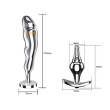 Butt Plugs-Transformers / Metal Anal Dildos with Removable Base / Sex Toys for Couples - EVE's SECRETS