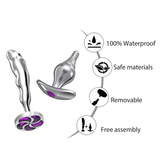 Butt Plugs-Transformers / Metal Anal Dildos with Removable Base / Sex Toys for Couples - EVE's SECRETS
