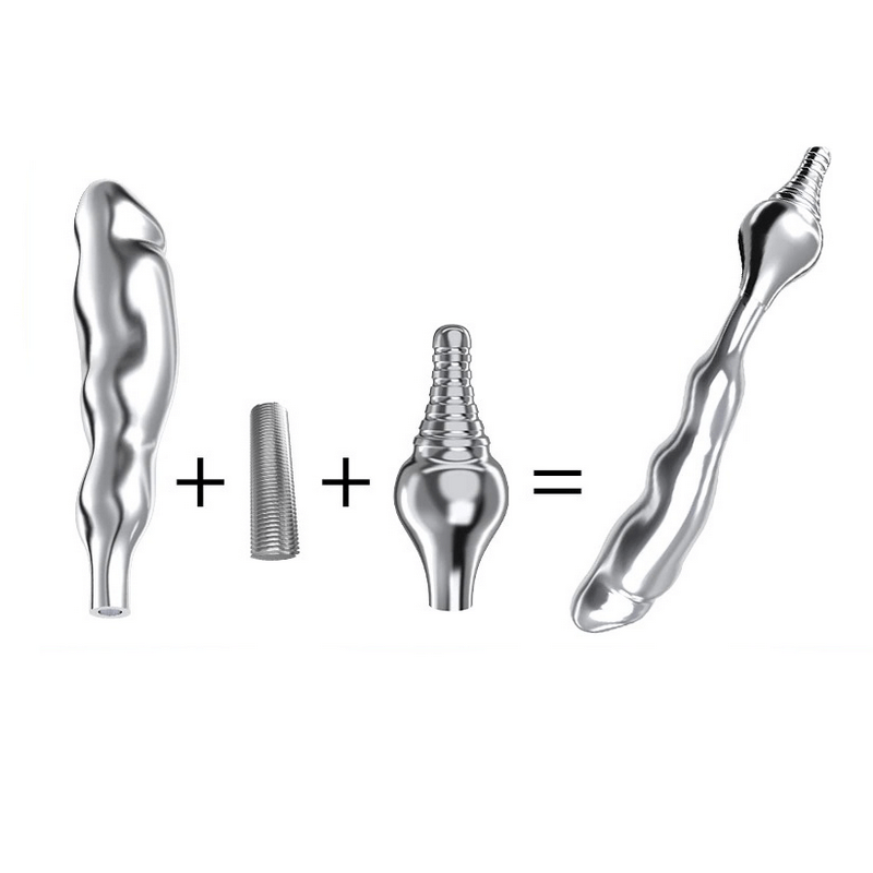 Butt Plugs-Transformers / Metal Anal Dildos with Removable Base / Sex Toys for Couples - EVE's SECRETS