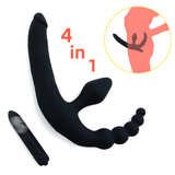 Anal Plug Prostate Massager For Men and Women / Huge Realistic Dildo Penis With Vibrator - EVE's SECRETS