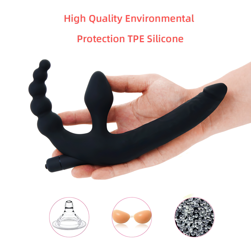 Anal Plug Prostate Massager For Men and Women / Huge Realistic Dildo Penis With Vibrator - EVE's SECRETS
