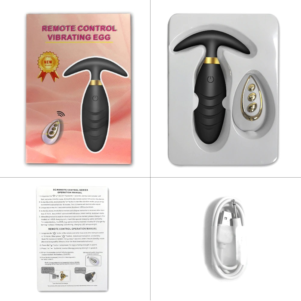 Anal Plug Vibrator for Men and Women / Adult Wireless Prostate Massager / Anal Butt Remote Control - EVE's SECRETS