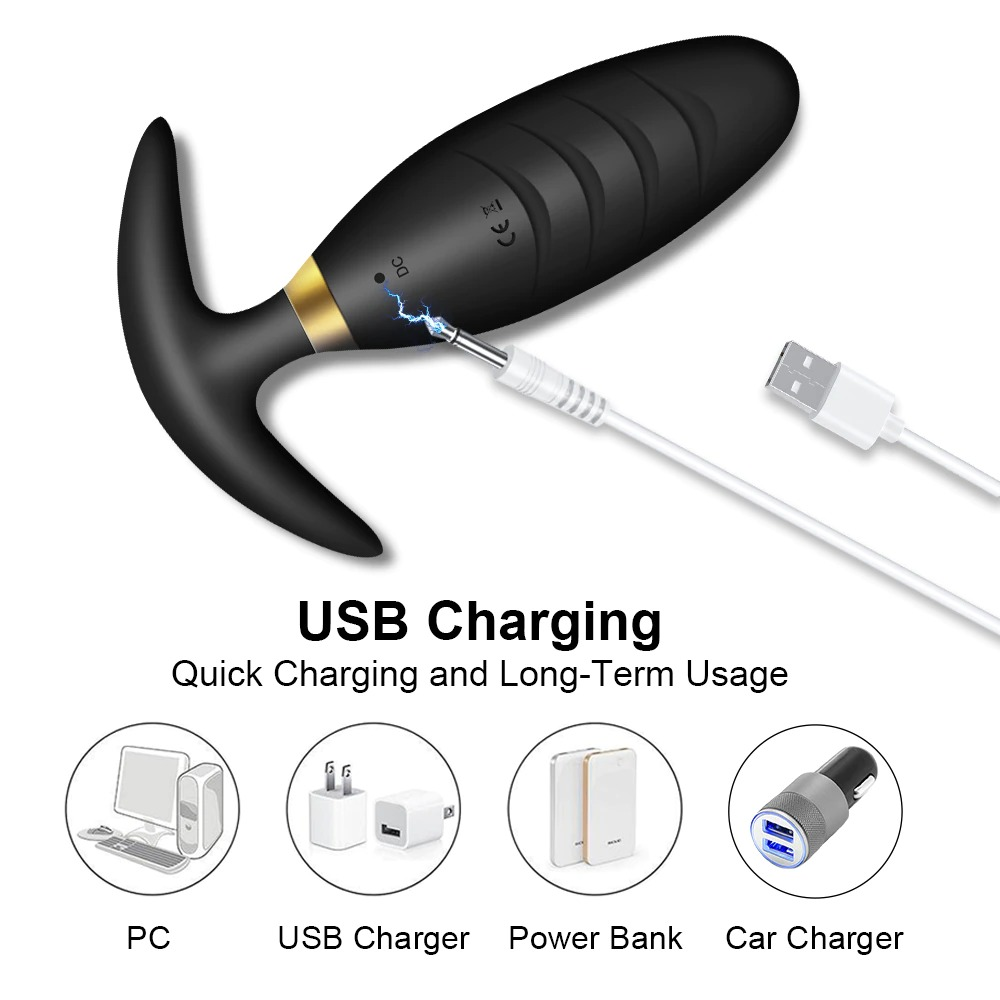 Anal Plug Vibrator for Men and Women / Adult Wireless Prostate Massager / Anal Butt Remote Control - EVE's SECRETS