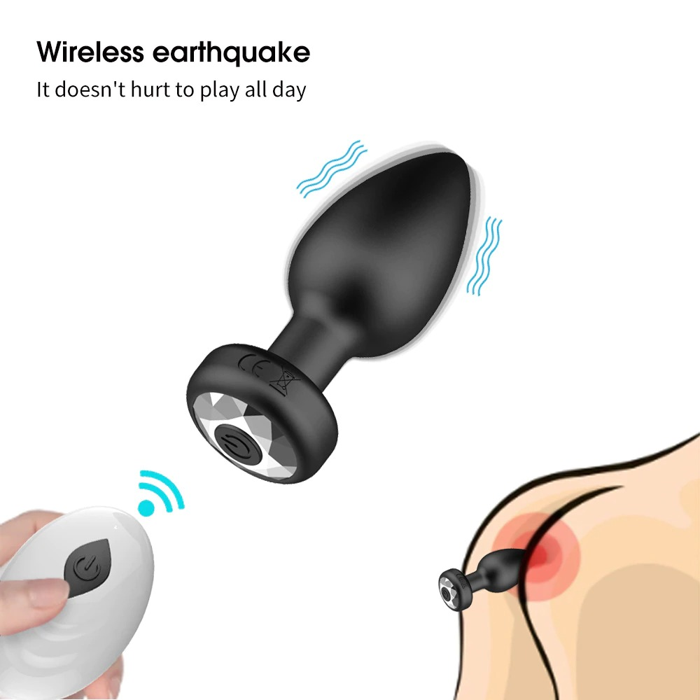 Anal Plug With Wireless Remote Control / Vibrators For Women / Sex Toys For Couples - EVE's SECRETS