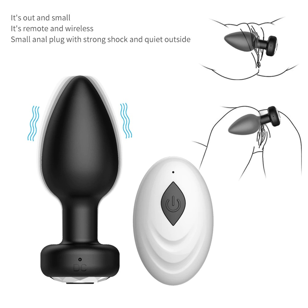 Anal Plug With Wireless Remote Control / Vibrators For Women / Sex Toys For Couples - EVE's SECRETS