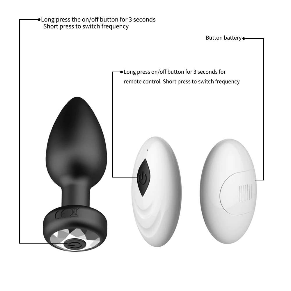 Anal Plug With Wireless Remote Control / Vibrators For Women / Sex Toys For Couples - EVE's SECRETS