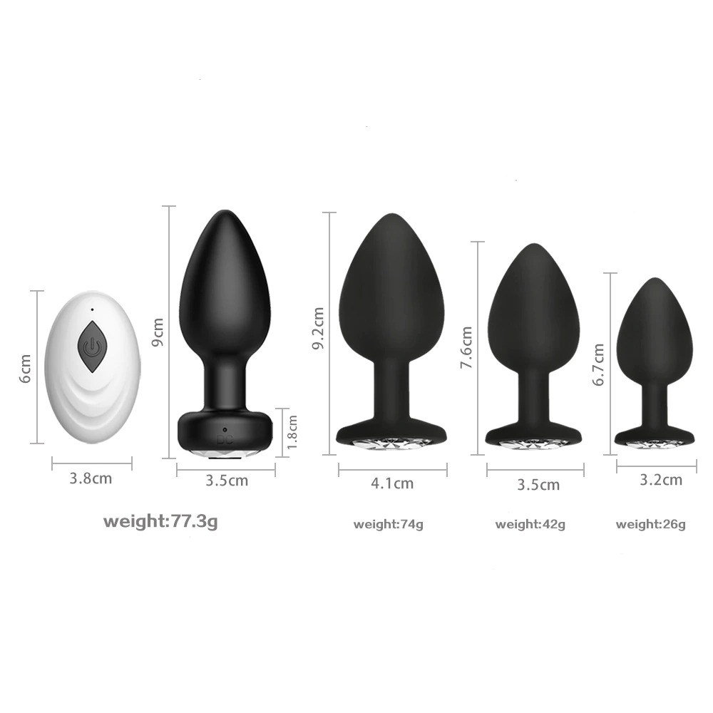 Anal Plug With Wireless Remote Control / Vibrators For Women / Sex Toys For Couples - EVE's SECRETS