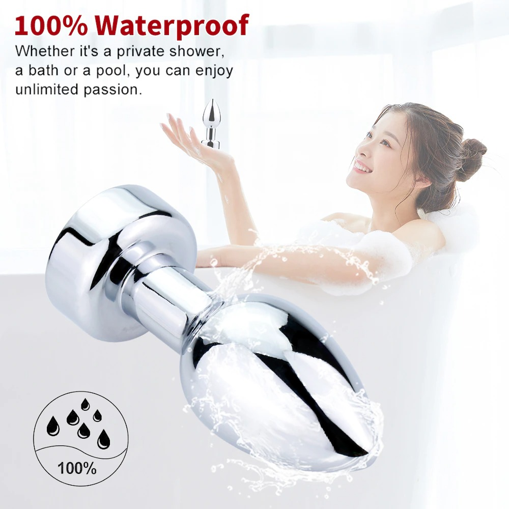Anal Plugs with Remote and Hand Control / 7 speeds Metal Vibrator / Erotic Prostate Massager - EVE's SECRETS