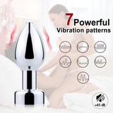 Anal Plugs with Remote and Hand Control / 7 speeds Metal Vibrator / Erotic Prostate Massager - EVE's SECRETS